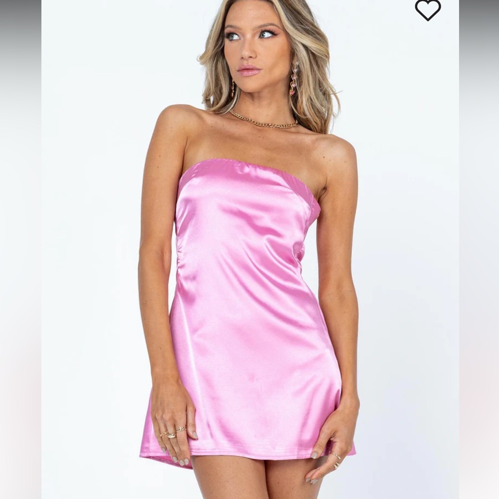 Shaya Strapless Mini Dress Pink 8